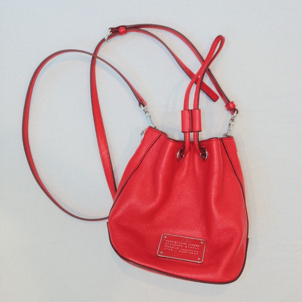 Marc by Marc Jacobs Leather Crossbody Bag in Rose Blush
